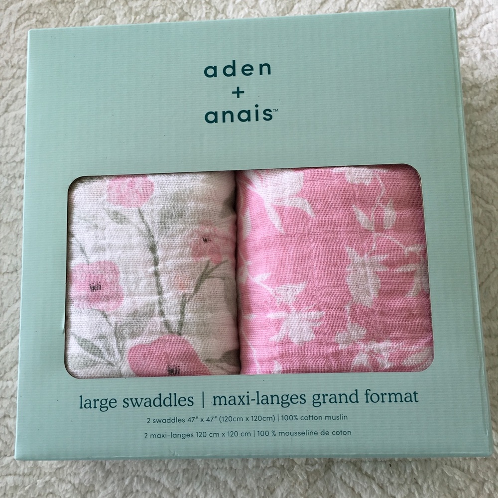 Aden + Anais large swaddles 2 pack